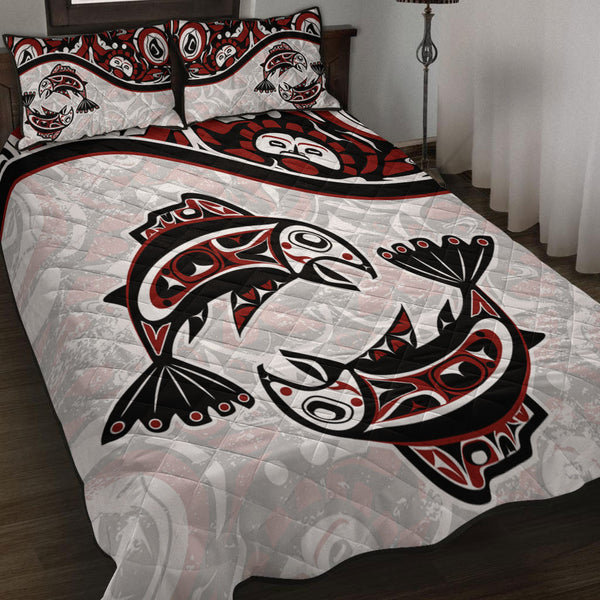 Canada Quilt Bed Set Haida Ocean Strength