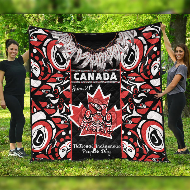 Canada Premium Quilt National Indigenous Peoples Day Canadian Indigenous Haida