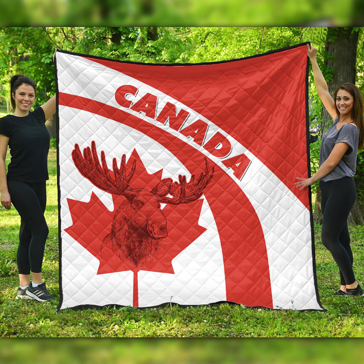 Canada Premium Quilt Red & White Canadian Spirit