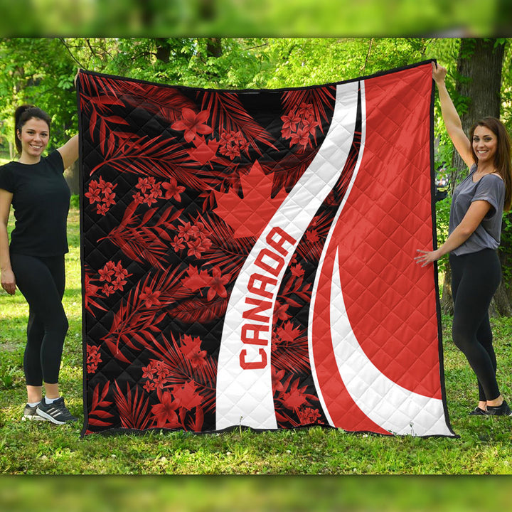 Canada Premium Quilt Canada Vintage Tropical Summer Style