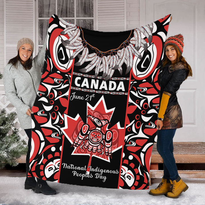 Canada Premium Blanket National Indigenous Peoples Day Canadian Indigenous Haida