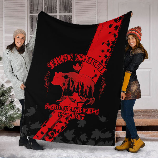 Canada Premium Blanket Canada 1867 Maple Heritage