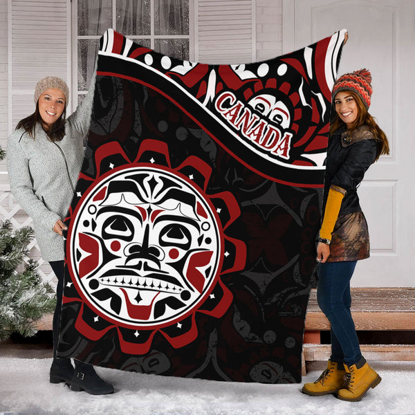 Canada Premium Blanket Haida Sun Spirit