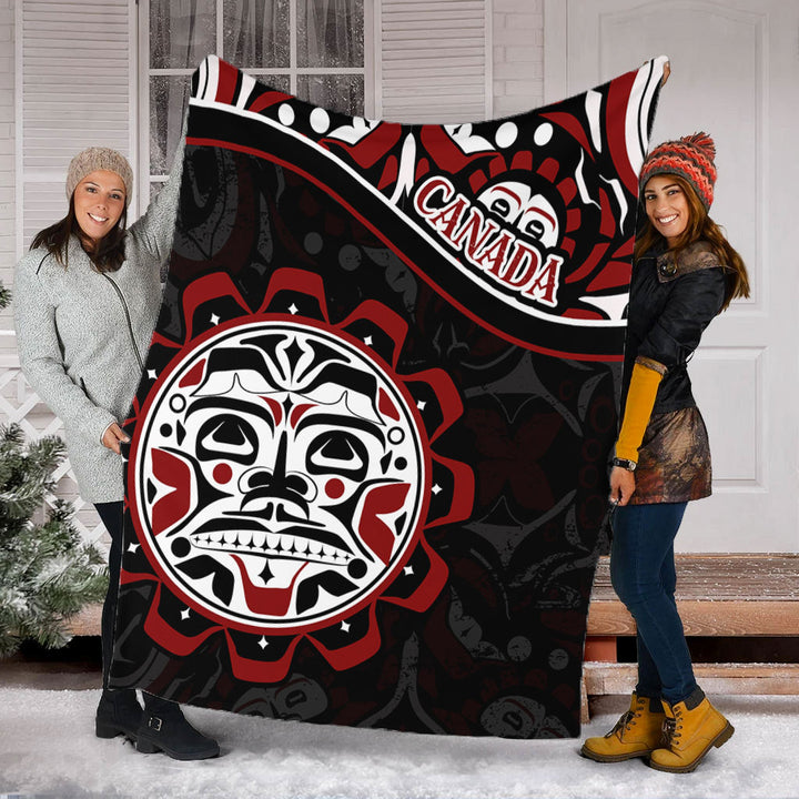 Canada Premium Blanket Haida Sun Spirit