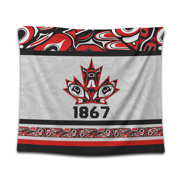 Canada Tapestry Haida Indigenous Maple Legacy 1867