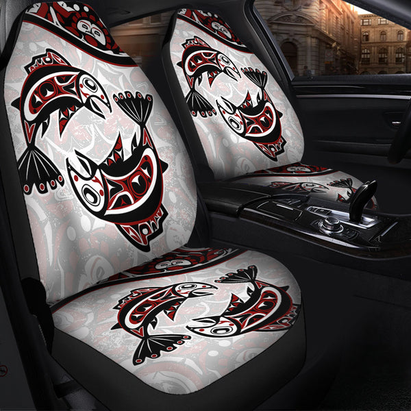 Canada Car Seat Covers Haida Ocean Strength