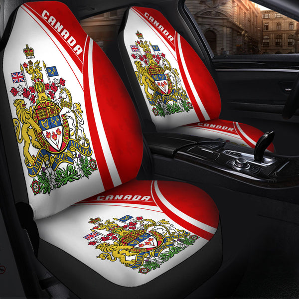 Canada Car Seat Covers Canada Red Maple Leafs Pattern Spirit