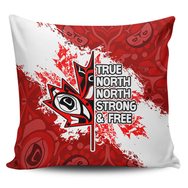 Canada Pillow Cases Haida Tribal Roaring Bear