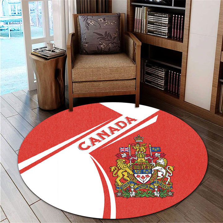 Canada Round Rug Canada North Vibes Only