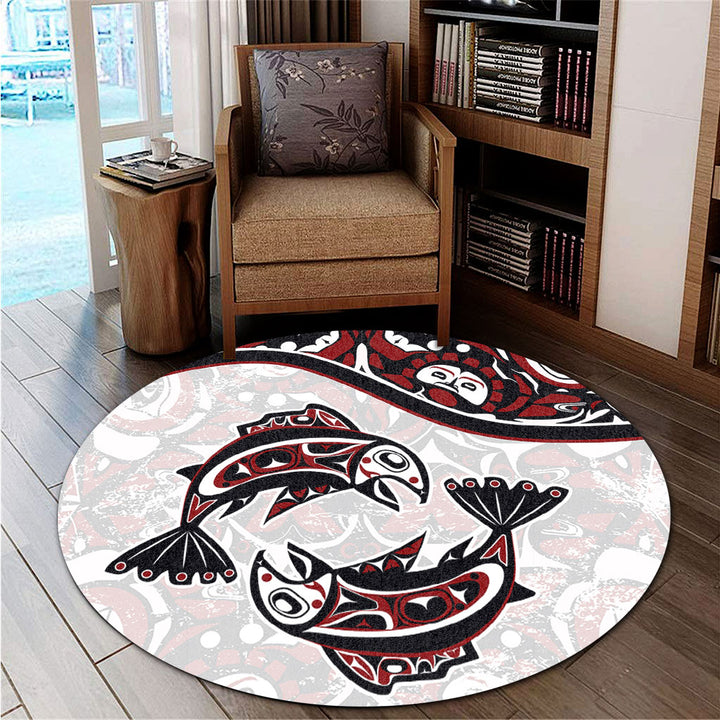Canada Round Rug Haida Ocean Strength