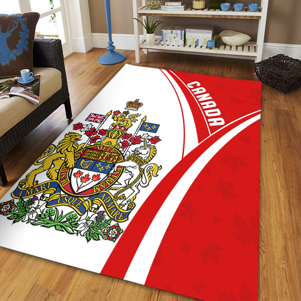 Canada Area Rug Canada Red Maple Leafs Pattern Spirit