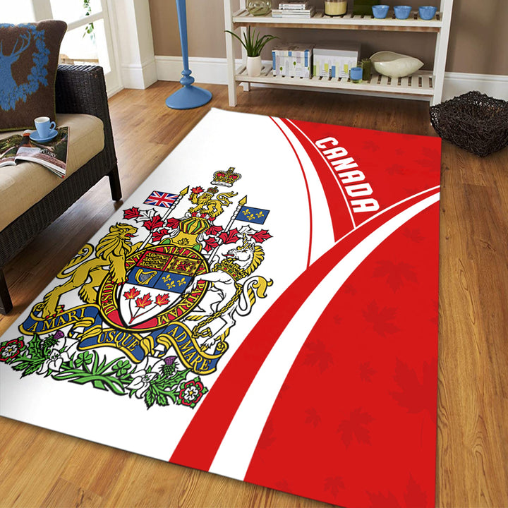 Canada Area Rug Canada Red Maple Leafs Pattern Spirit