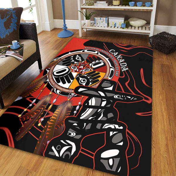 Canada Area Rug Indigenous Peoples Day With Dreamcatche