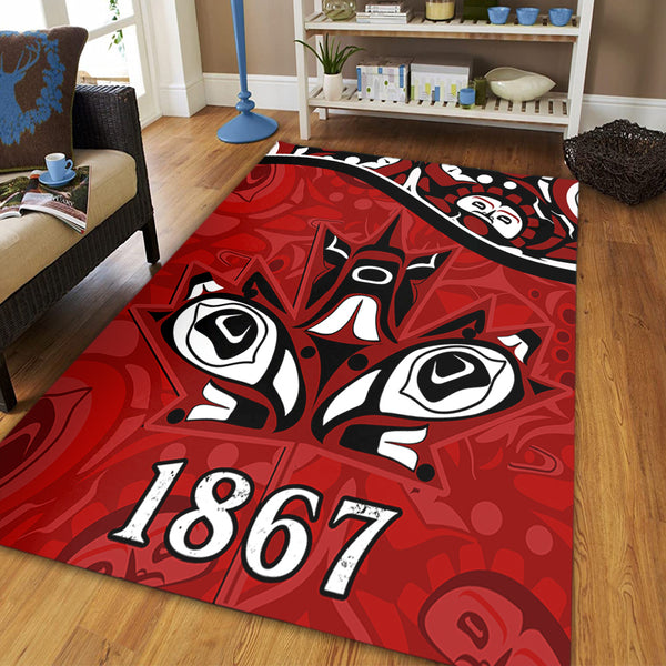 Canada Area Rug Haida Indigenous Power 1867