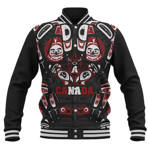 Canada Baseball Jacket Haida Heritage Maple