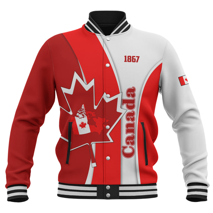 Canada Baseball Jacket Founding Year Spirit