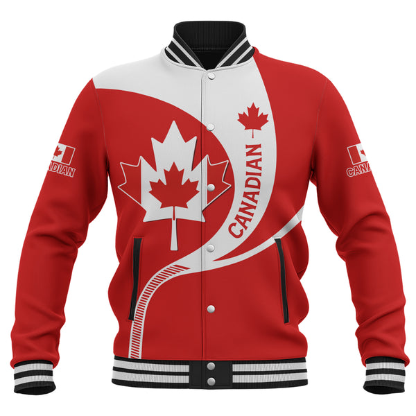 Canada Baseball Jacket Proud Canadian Maple