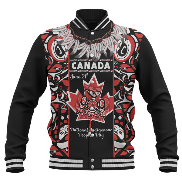 Canada Baseball Jacket National Indigenous Peoples Day Canadian Indigenous Haida