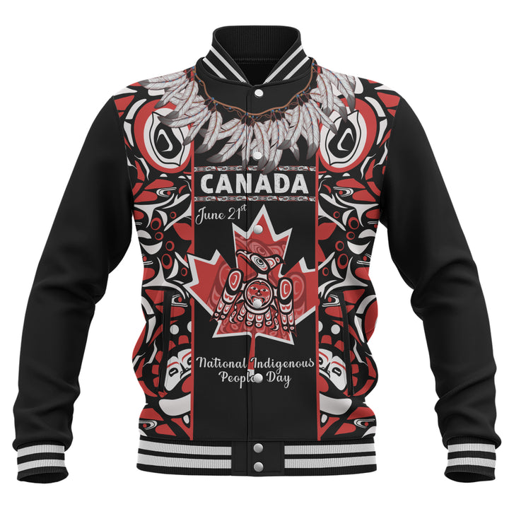 Canada Baseball Jacket National Indigenous Peoples Day Canadian Indigenous Haida