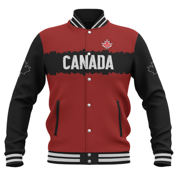 Canada Baseball Jacket Red & Black True North
