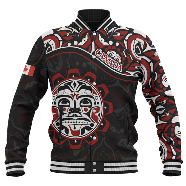 Canada Baseball Jacket Haida Sun Spirit