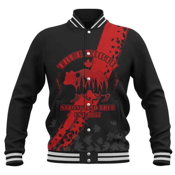 Canada Baseball Jacket Canada 1867 Maple Heritage