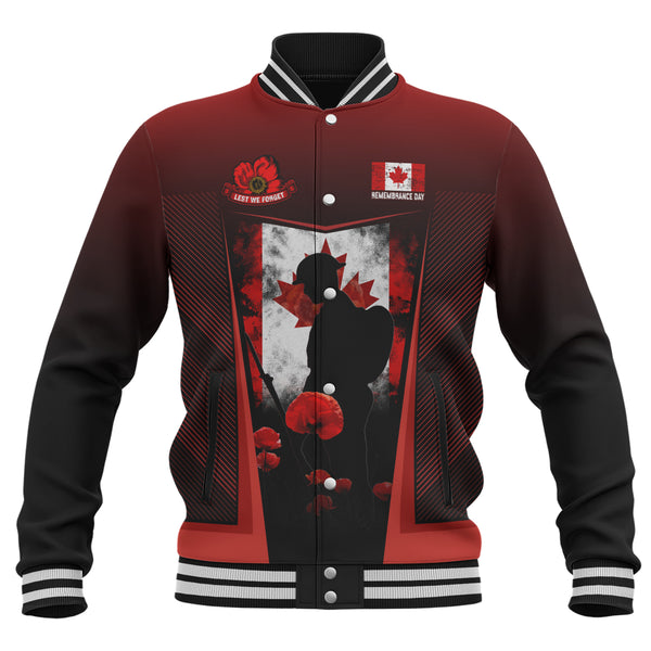 Canada Baseball Jacket Remembrance Day Heroes Of The Maple Leaf
