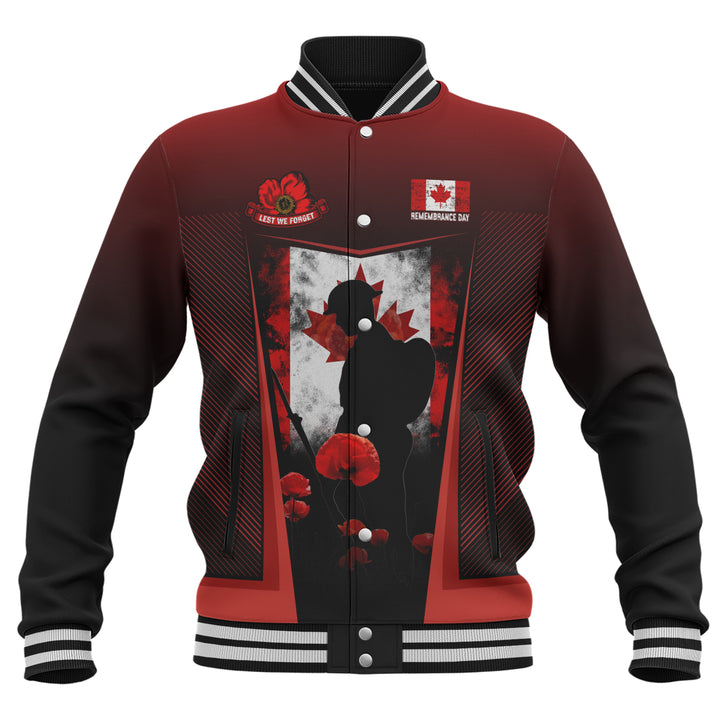 Canada Baseball Jacket Remembrance Day Heroes Of The Maple Leaf