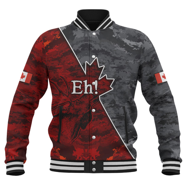 Canada Baseball Jacket Camouflage Maple Strength