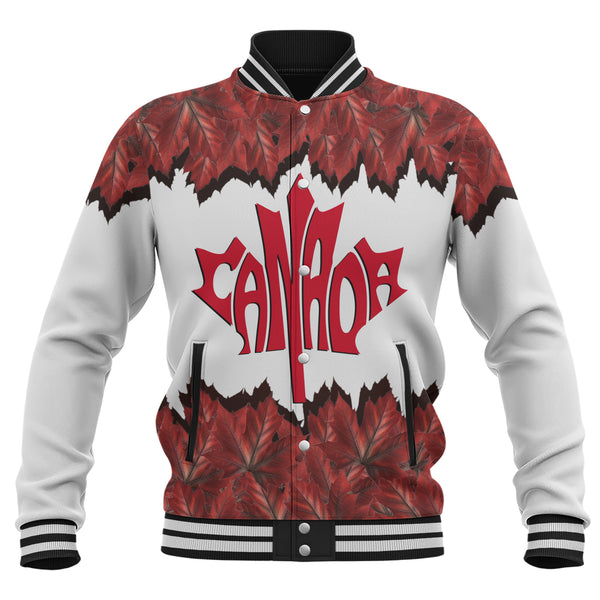 Canada Baseball Jacket Red Leaf Dominion