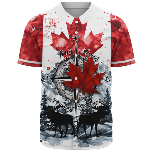 Canada Baseball Shirt Canada True North Heritage
