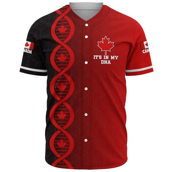 Canada Baseball Shirt DNA Of A True Canadian
