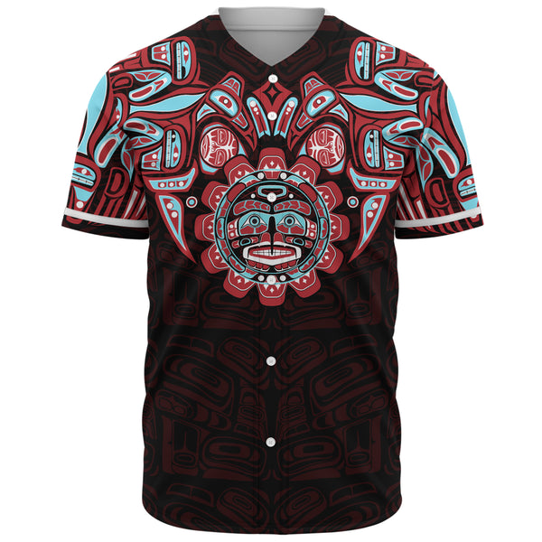 Canada Baseball Shirt Haida Spirit Of The Sun
