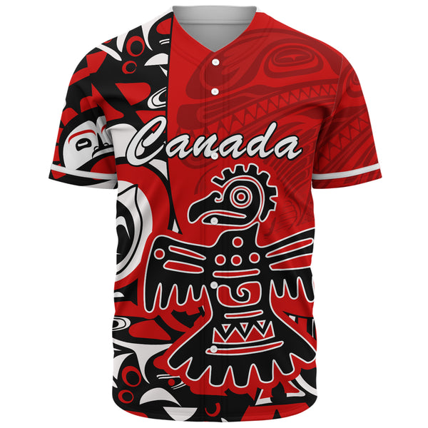 Canada Baseball Shirt Canada Eagle’s Might Haida Heritage