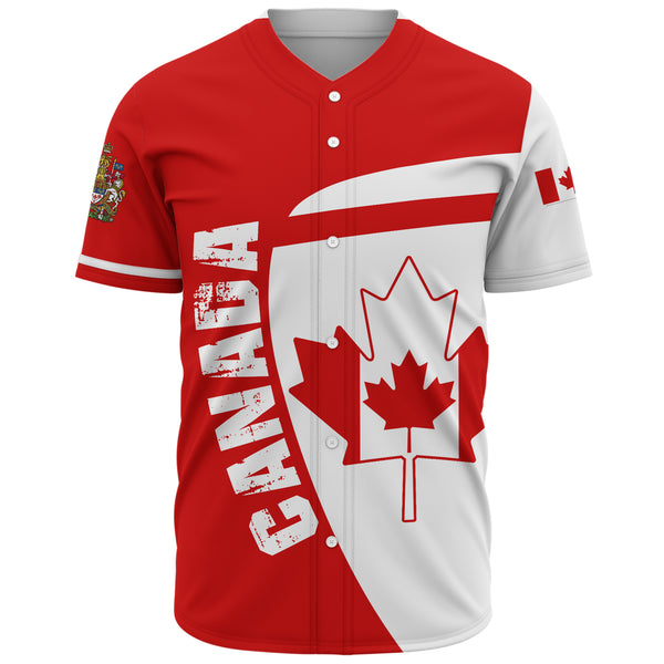 Canada Baseball Shirt Canada Maple Leafs Half Concept