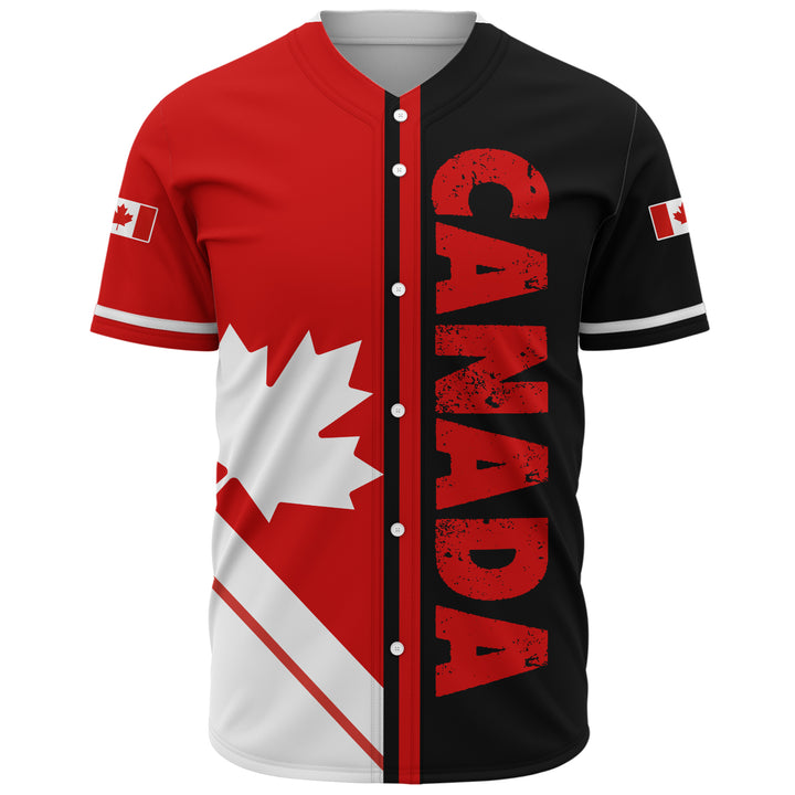 Canada Baseball Shirt Maple Power Canada Split