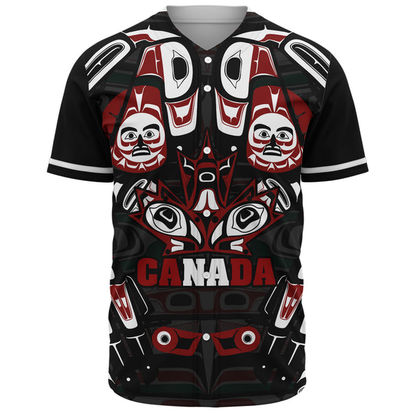 Canada Baseball Shirt Haida Heritage Maple