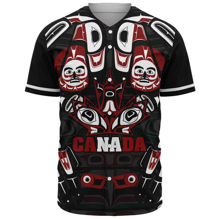 Canada Baseball Shirt Haida Heritage Maple