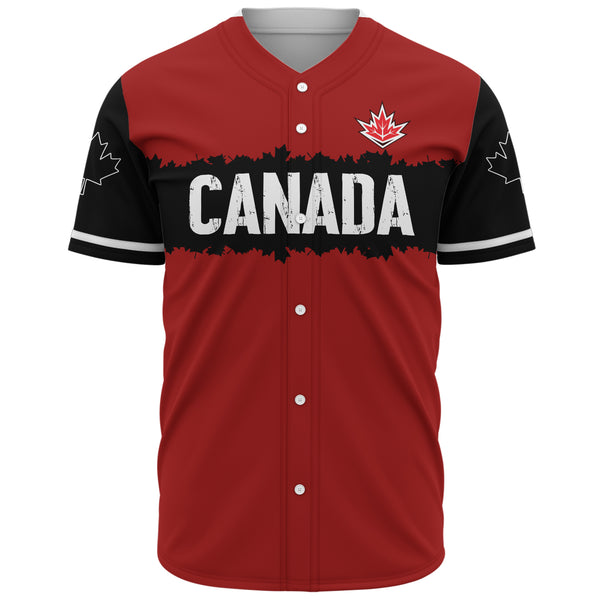Canada Baseball Shirt Red & Black True North