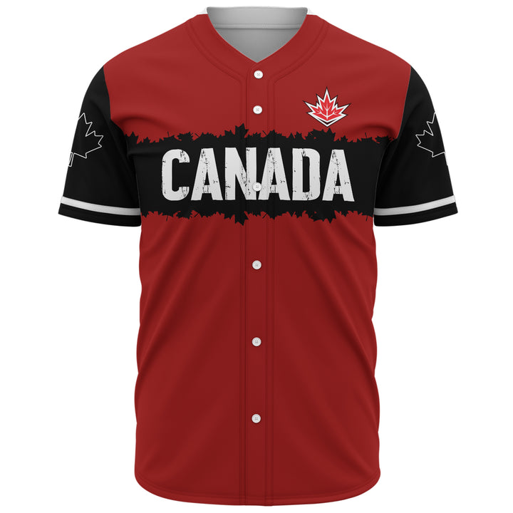 Canada Baseball Shirt Red & Black True North
