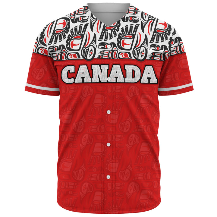 Canada Baseball Shirt Haida Voices Of The North