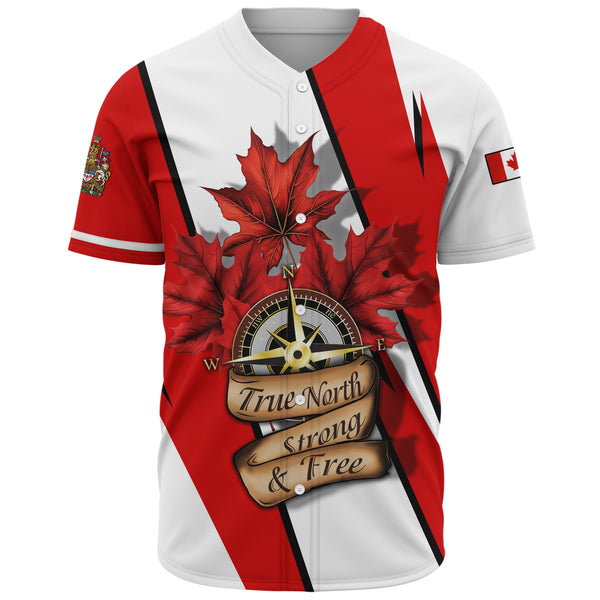 Canada Baseball Shirt Canada True North Compass