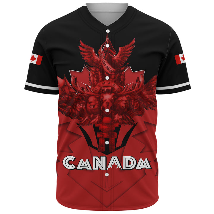 Canada Baseball Shirt Red Sovereign Northern Emblem