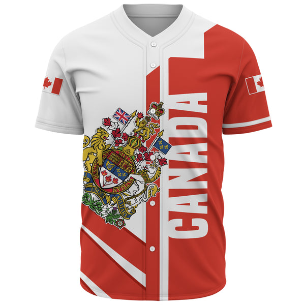 Canada Baseball Shirt Canada Coat Of Arms Tribute