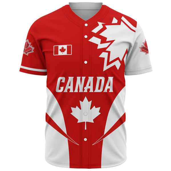 Canada Baseball Shirt Canada Bold Maple Surge