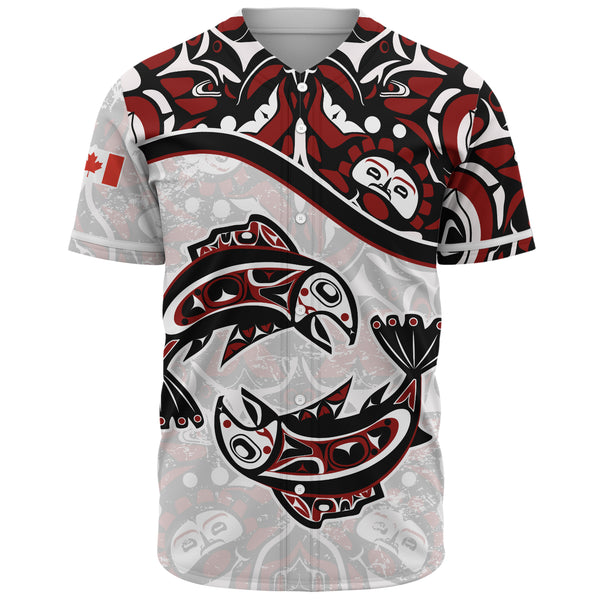 Canada Baseball Shirt Haida Ocean Strength