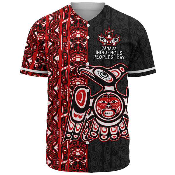 Canada Baseball Shirt Haida Indigenous Spirit Canada Edition