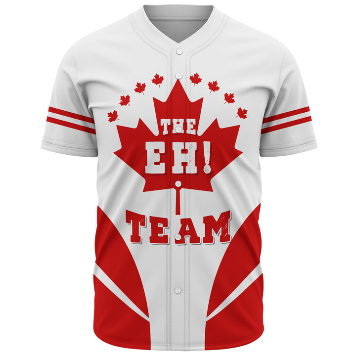 Canada Baseball Shirt Custom Canada The Eh Team Maple Leaf