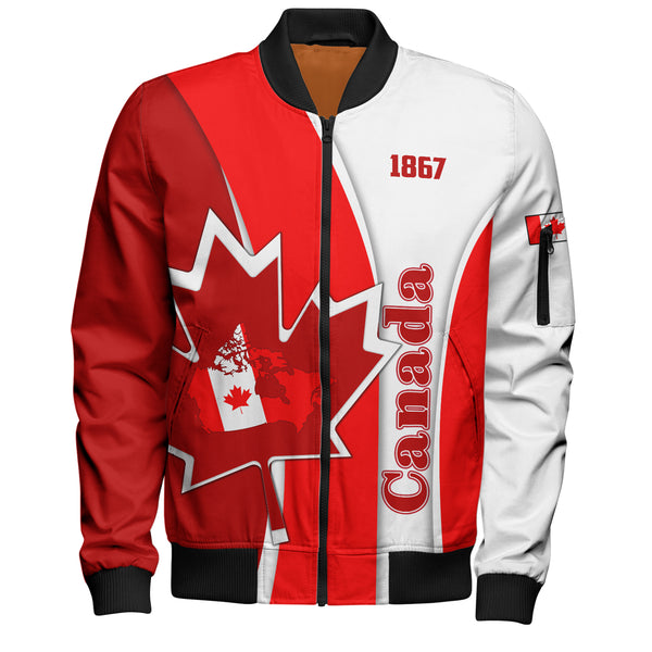 Canada Bomber Jacket Founding Year Spirit