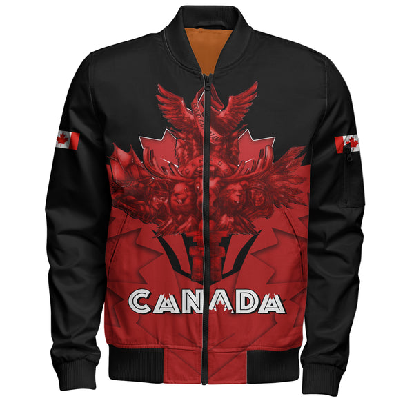 Canada Bomber Jacket Red Sovereign Northern Emblem